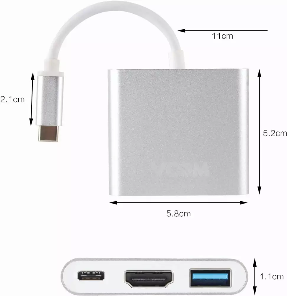 VCom докинг станция Docking USB Type-C to HDMI/USB 3.0/Type-C Power Distribution - CU427M