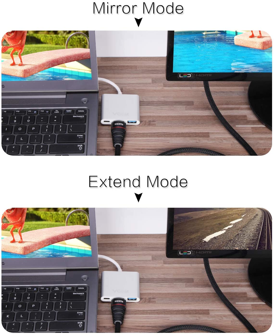 VCom докинг станция Docking USB Type-C to HDMI/USB 3.0/Type-C Power Distribution - CU427M