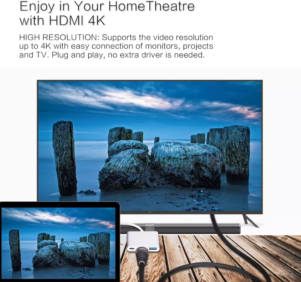 VCom докинг станция Docking USB Type-C to HDMI/USB 3.0/Type-C Power Distribution - CU427M