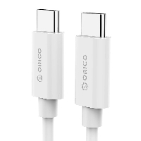 Orico Кабел Cable - Type-C to Type-C - 3A, white, 1m - BCU-10