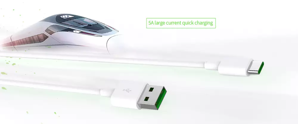 Orico кабел Cable - USB2.0 Type A to Type-C - 5A Fast Charging, white, 1m - ATC-10