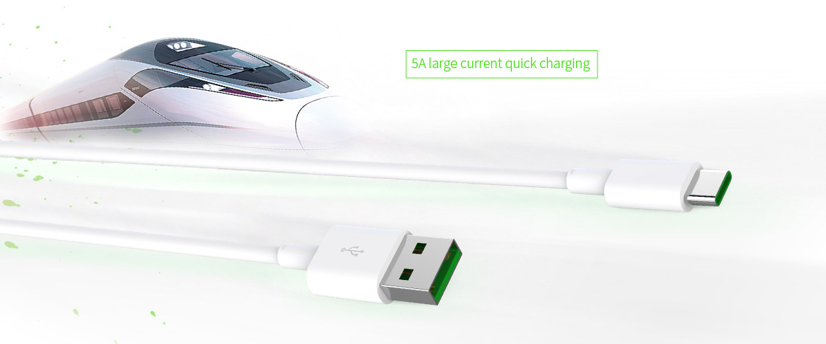 Orico кабел Cable - USB2.0 Type A to Type-C - 5A Fast Charging, white, 1m - ATC-10