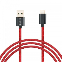 Orico кабел Cable - USB2.0 Type A to Type-C - 5A Fast Charging, Kevlar Braided, 1m - KAC-10-RD