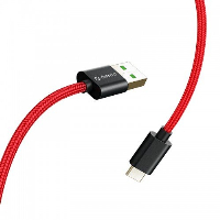 Orico кабел Cable - USB2.0 Type A to Type-C - 5A Fast Charging, Kevlar Braided, 1m - KAC-10-RD