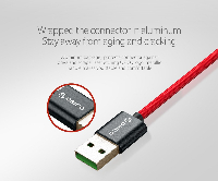 Orico кабел Cable - USB2.0 Type A to Type-C - 5A Fast Charging, Kevlar Braided, 1m - KAC-10-RD
