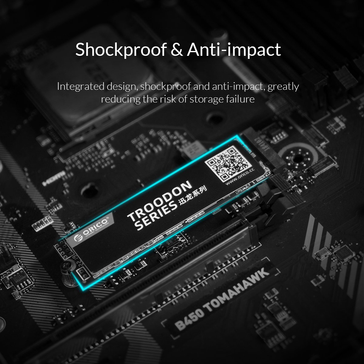Диск SSD Orico V500 512GB M.2 PCIe NVMe 3.0 x4 3D NAND