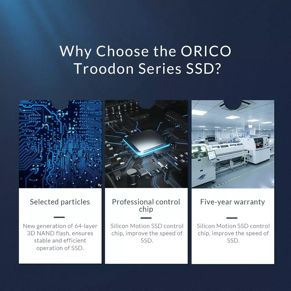 Диск SSD Orico N300 256GB M.2 SATA 3D NAND