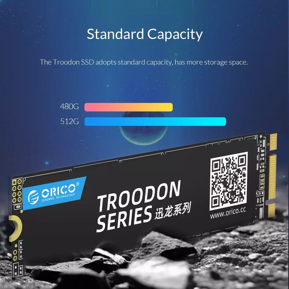 Диск SSD Orico N300 128GB M.2 SATA 3D NAND