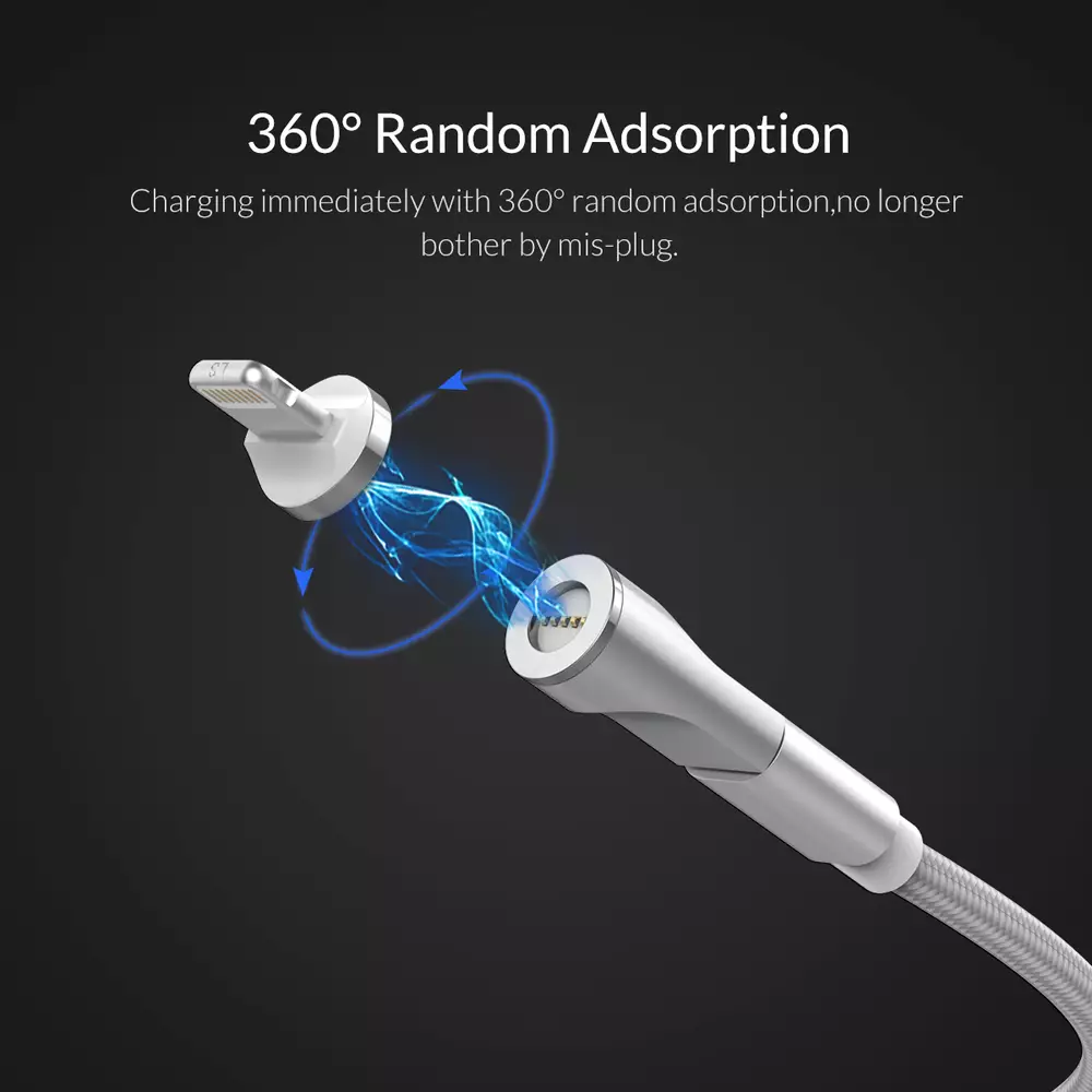 Orico магнитен преходник Adapter - Magnetic Micro B to Type-C - MT01-SV