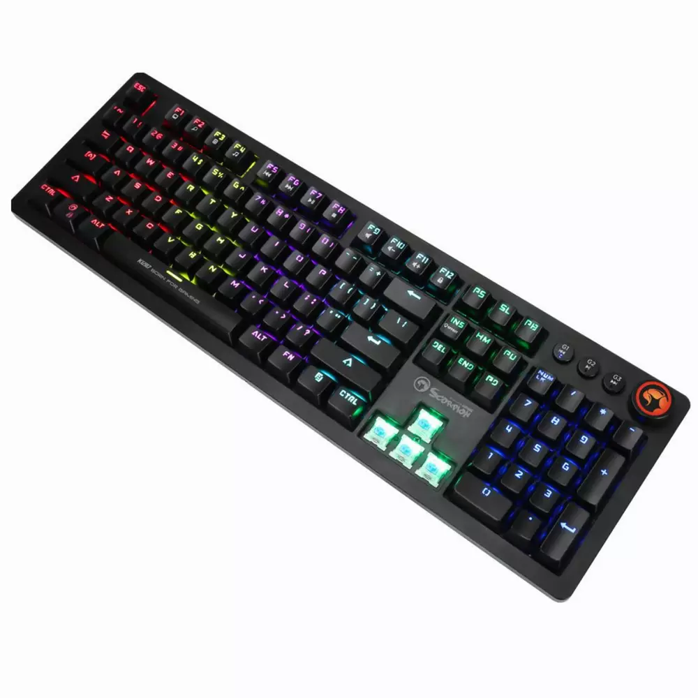 Геймърска механична клавиатура Marvo KG917 - Blue switches - MARVO-KG917