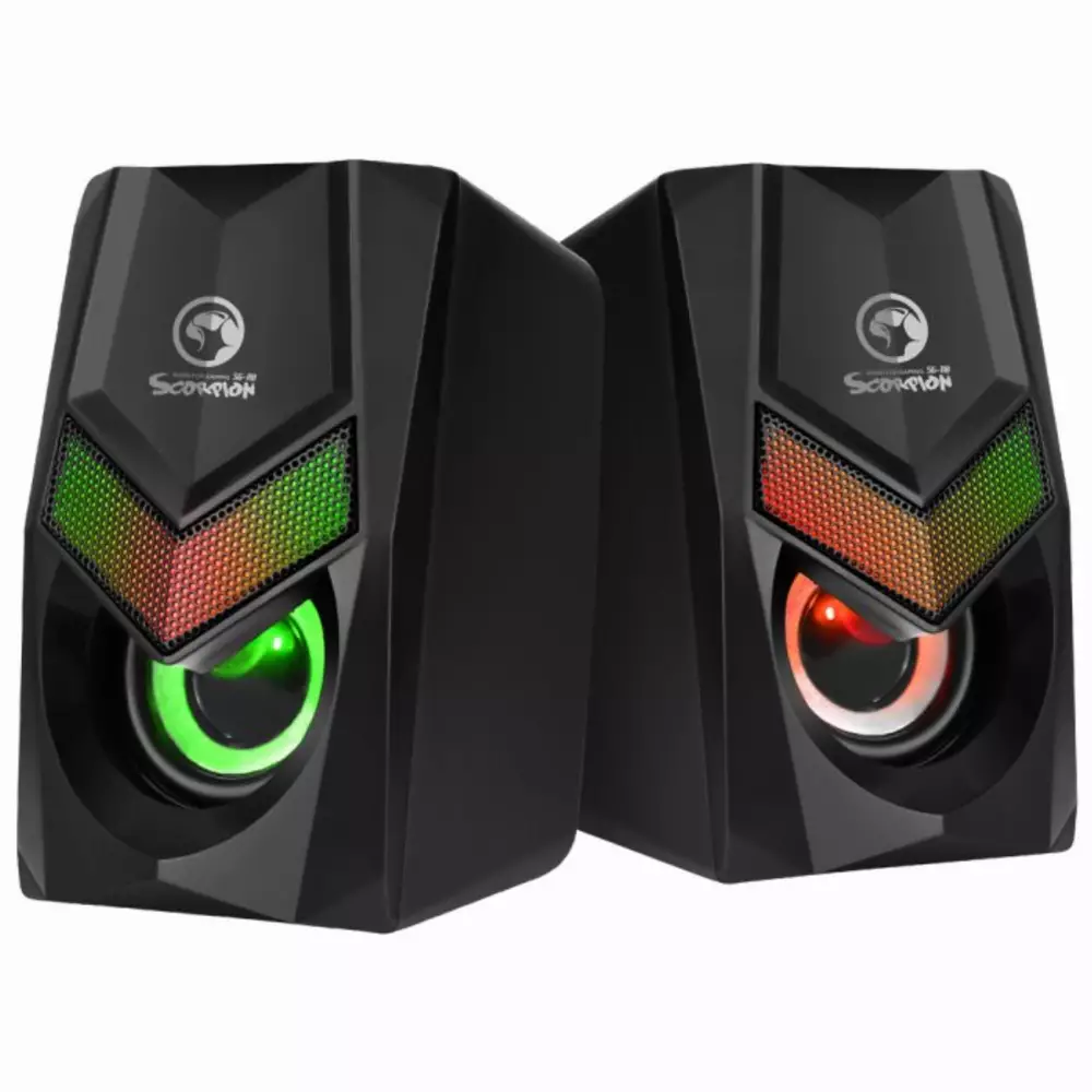 Marvo тонколони Gaming Speakers 2.0 6W Rainbow backlight - MARVO-SG-118