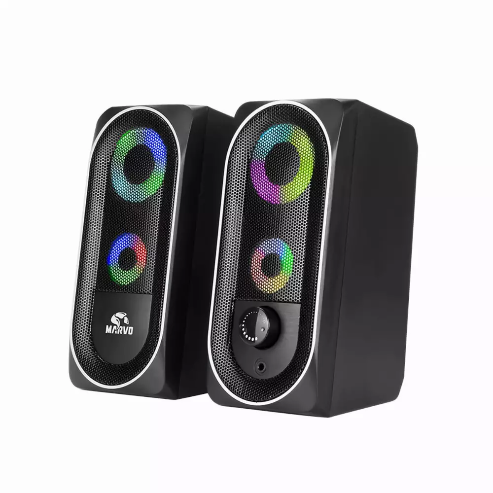 Marvo тонколони Gaming Speakers 2.0 6W Bluetooth RGB - MARVO-SG-266BT