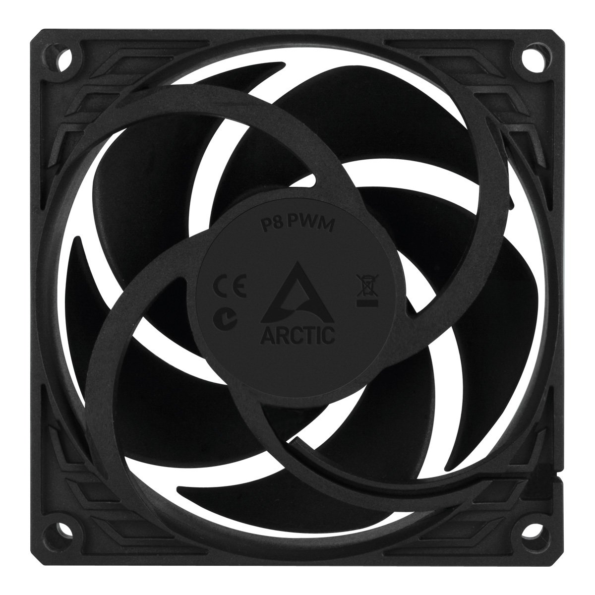 Вентилатор Arctic 80mm P8 PWM - black/black - 200-3000rpm