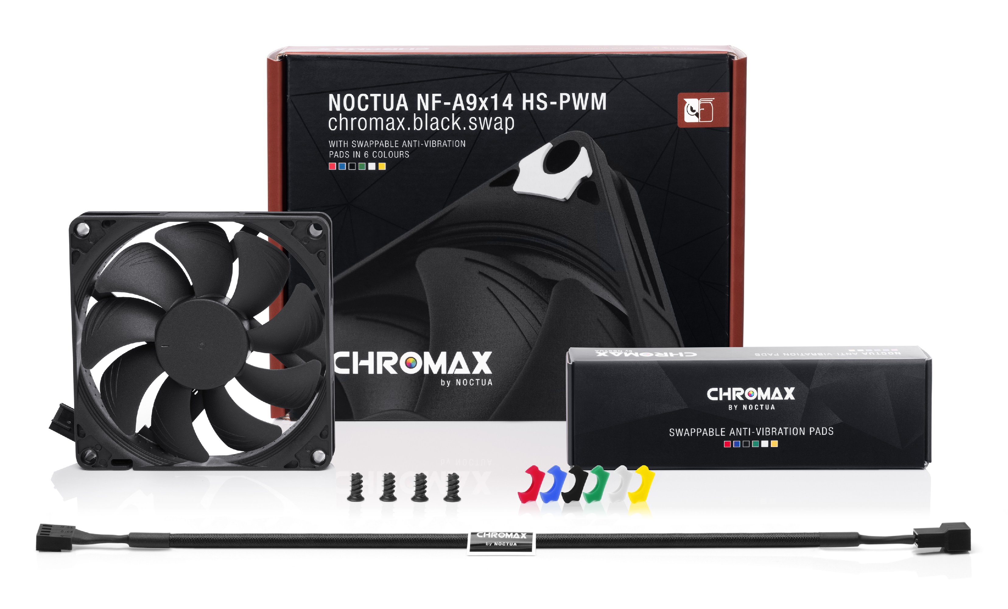 Вентилатор Noctua 92x92x14mm NF-A9x14 HS-PWM chromax.black.swap