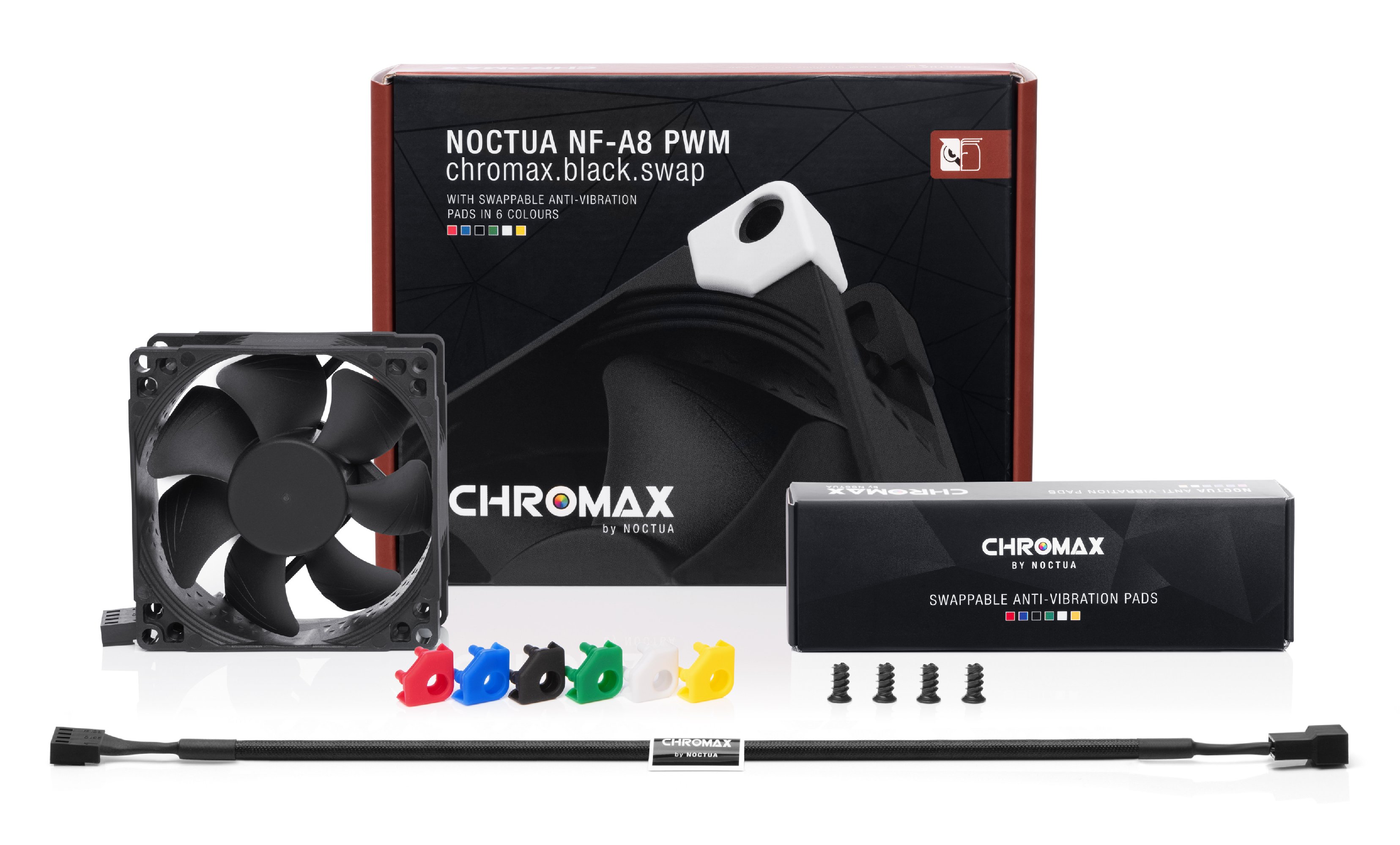 Вентилатор Noctua 80mm NF-A8 PWM chromax.black.swap