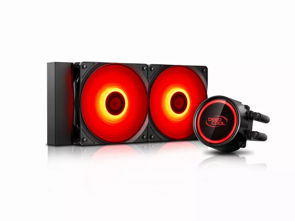 Водно охлаждане за процесор DeepCool Water Cooling GAMMAXX L240T RED