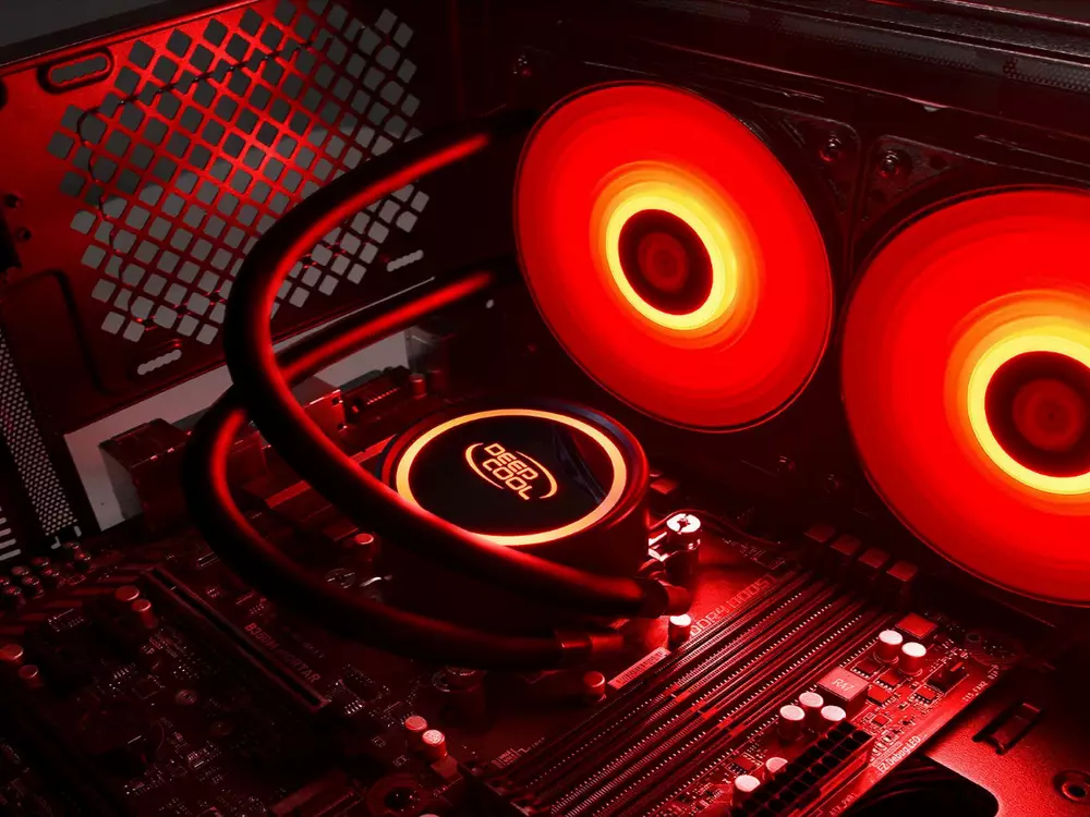 Водно охлаждане за процесор DeepCool Water Cooling GAMMAXX L240T RED