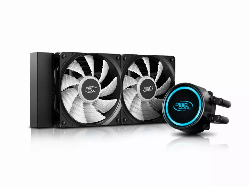 Водно охлаждане за процесор DeepCool Water Cooling GAMMAXX L240T BLUE