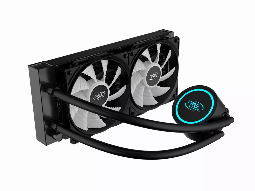 Водно охлаждане за процесор DeepCool Water Cooling GAMMAXX L240T BLUE