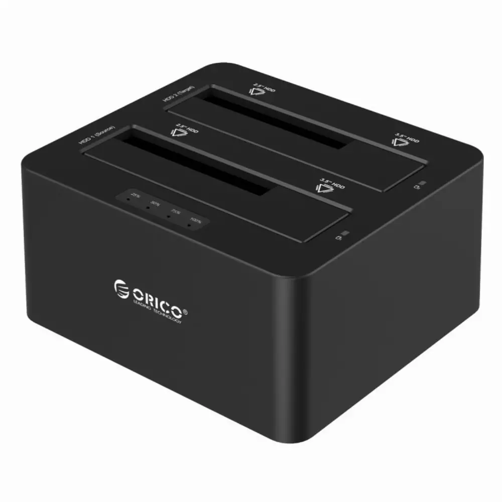 Orico докинг станция Storage - HDD/SSD Dock - 2 BAY Clone 2.5/3.5 USB3.0 - 6629US3-C
