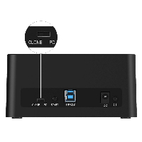 Orico докинг станция Storage - HDD/SSD Dock - 2 BAY Clone 2.5/3.5 USB3.0 - 6629US3-C