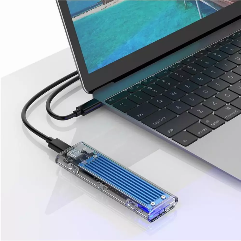Orico външна кутия за диск Storage - Case - M.2 NVMe M key - USB3.1 Type-C - TCM2-C3-BL