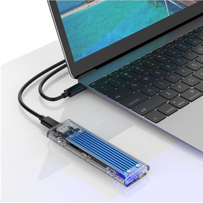 Orico външна кутия за диск Storage - Case - M.2 NVMe M key - USB3.1 Type-C - TCM2-C3-BL
