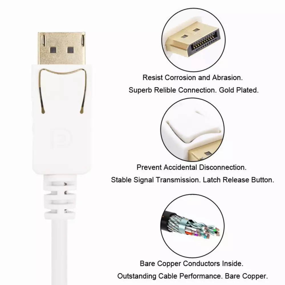 VCom Кабел Display Port M / HDMI M - CG605L-1.8m-4K-60Hz