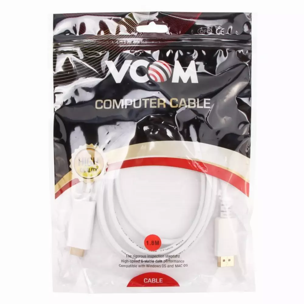 VCom Кабел Display Port M / HDMI M - CG605L-1.8m-4K-60Hz