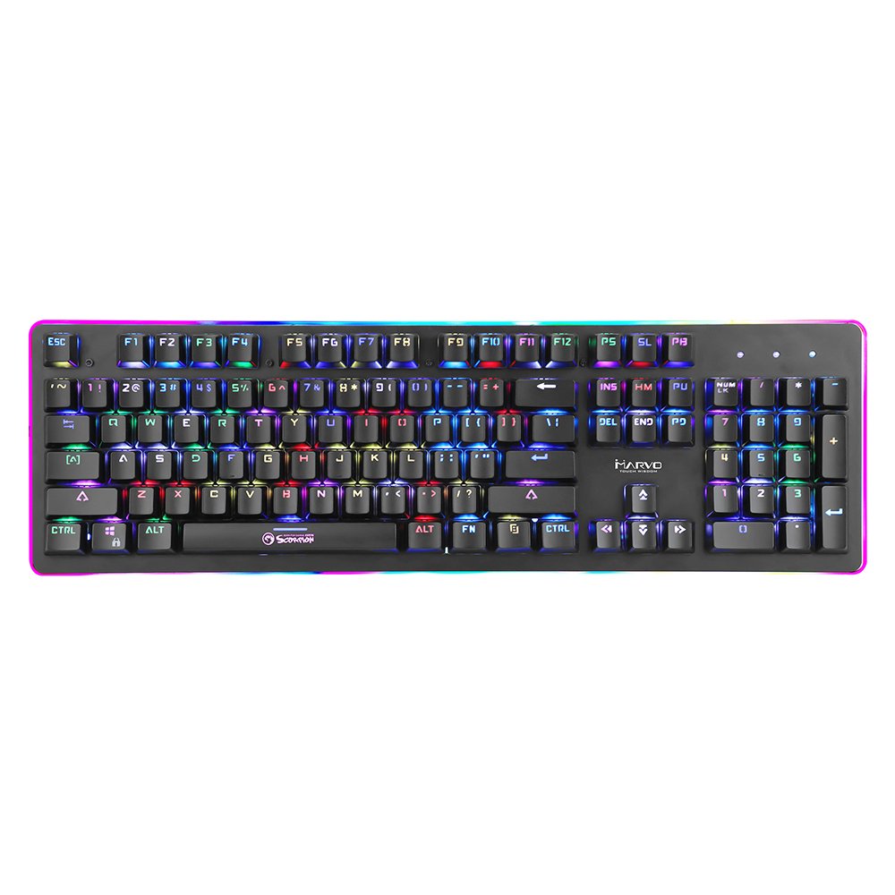 Геймърска механична клавиатура MARVO KG954G RGB - Red суичове