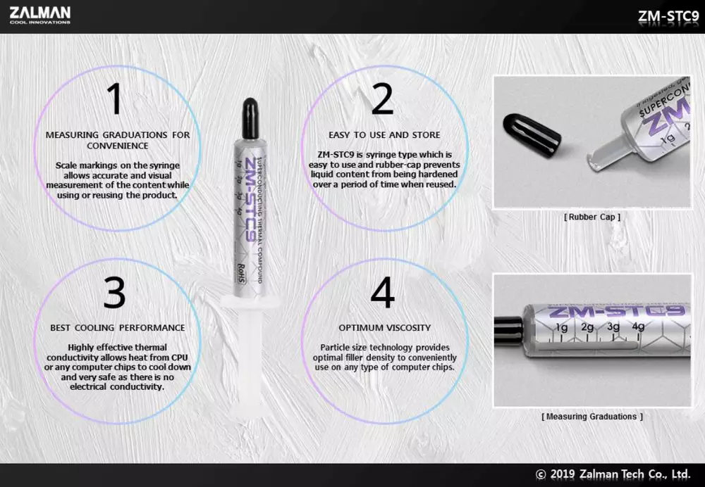 Термо паста Zalman ZM-STC9 Thermal Compound 4g