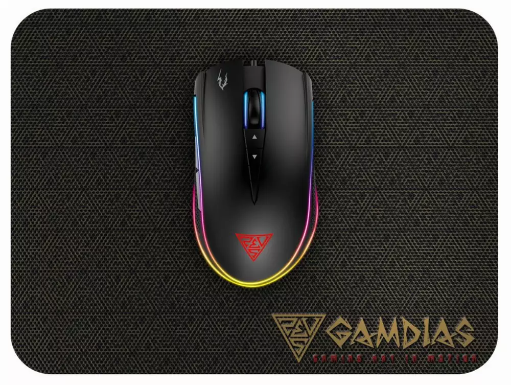 Геймърска мишка Gamdias ZEUS M2 RGB + Пад NYX E1