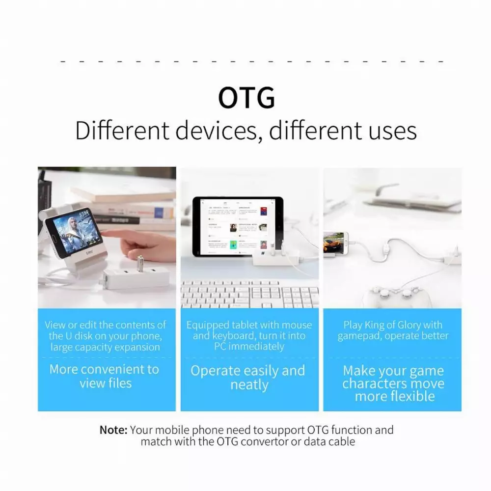 Orico хъб USB3.0 HUB 4 port - USB/Micro USB input, 1m cable - W5P-U3-100-BK-PRO