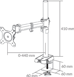 Arctic стойка за монитор Desk Mount Monitor 4xUSB - Z1 Gen 3