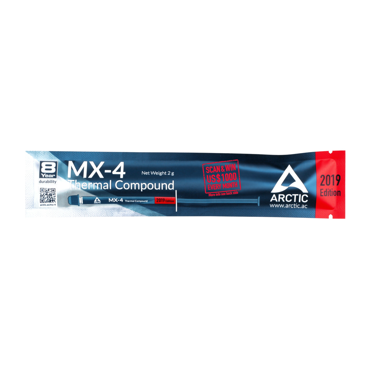 Термо паста Arctic MX-4 Thermal Compound 2019 Edition 2g