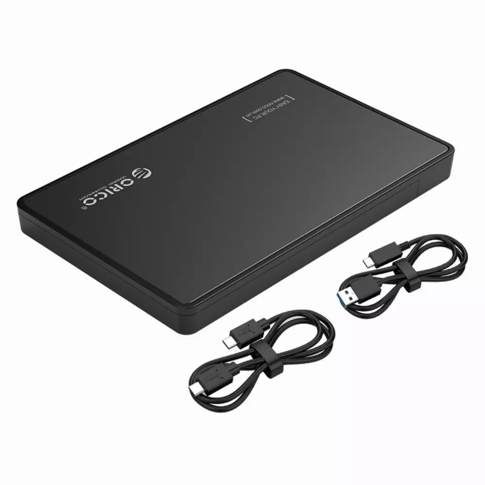 Orico външна кутия за диск Storage - Case - 2.5 inch TYPE C Gen2, UASP, black - 2588C3-G2-BK