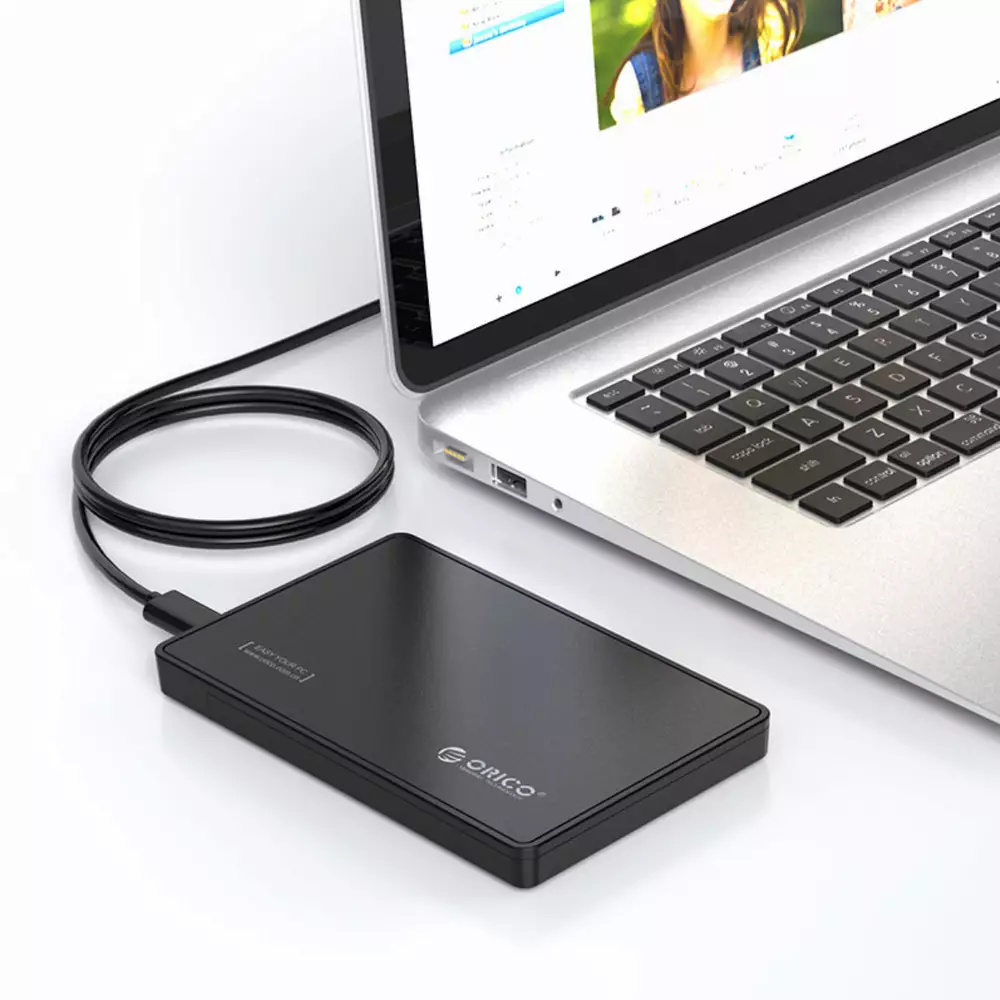 Orico външна кутия за диск Storage - Case - 2.5 inch TYPE C Gen2, UASP, black - 2588C3-G2-BK