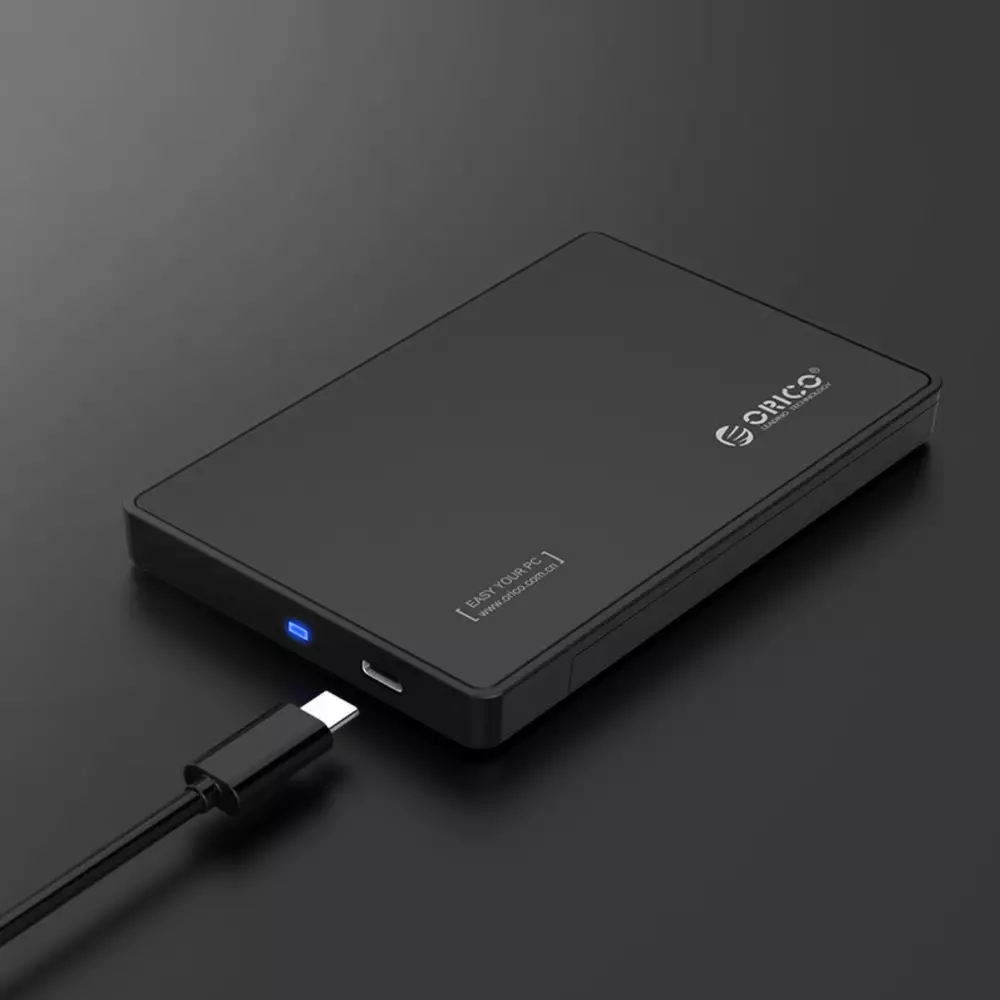 Orico външна кутия за диск Storage - Case - 2.5 inch TYPE C Gen2, UASP, black - 2588C3-G2-BK