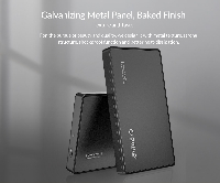 Orico външна кутия за диск Storage - Case - 2.5 inch TYPE C Gen2, UASP, black - 2588C3-G2-BK