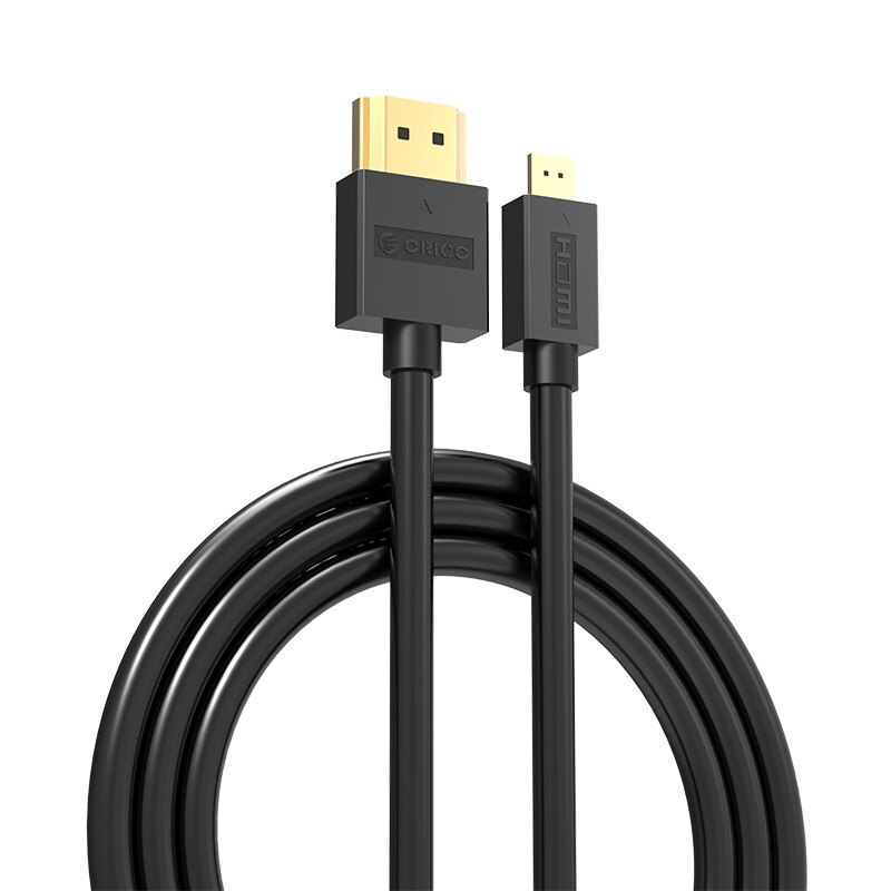 Orico кабел Cable HDMI 2.0 to Micro HDMI Type D, 4K/60Hz, 1m - HD101-10-BK