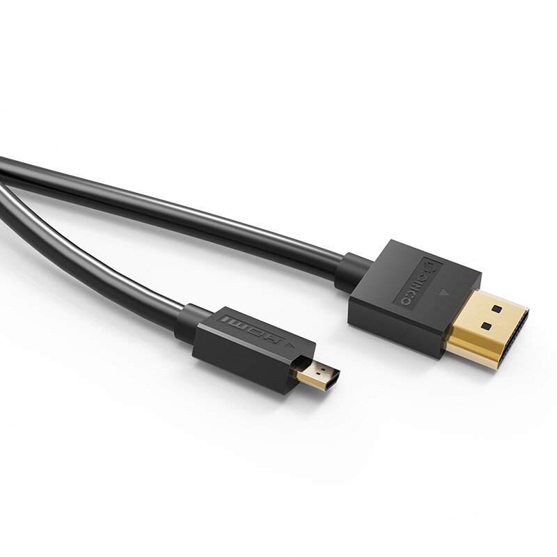 Orico кабел Cable HDMI 2.0 to Micro HDMI Type D, 4K/60Hz, 1m - HD101-10-BK