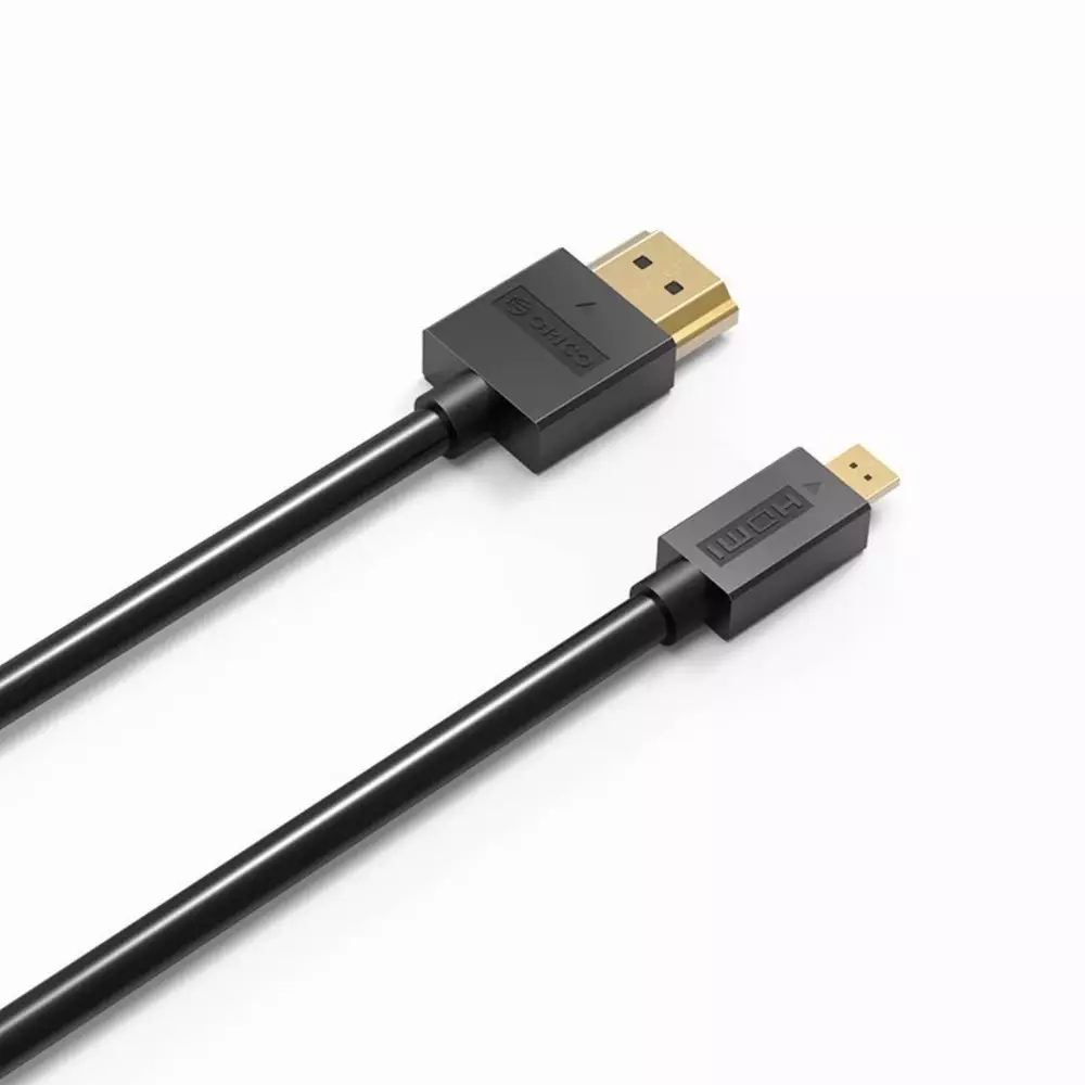 Orico кабел Cable HDMI 2.0 to Micro HDMI Type D, 4K/60Hz, 1m - HD101-10-BK