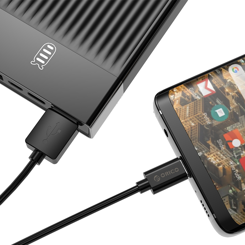 Orico кабел Cable USB2.0 A/M to USB3.1 Type-C 1m - BTC-10-BK