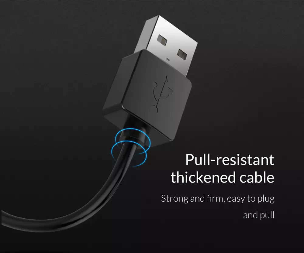 Orico кабел Cable USB2.0 A/M to USB3.1 Type-C 1m - BTC-10-BK