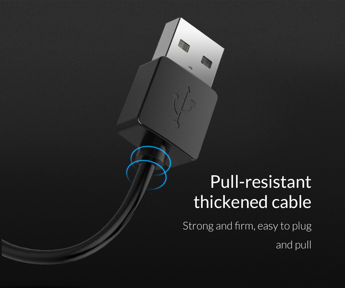 Orico кабел Cable USB2.0 A/M to USB3.1 Type-C 1m - BTC-10-BK