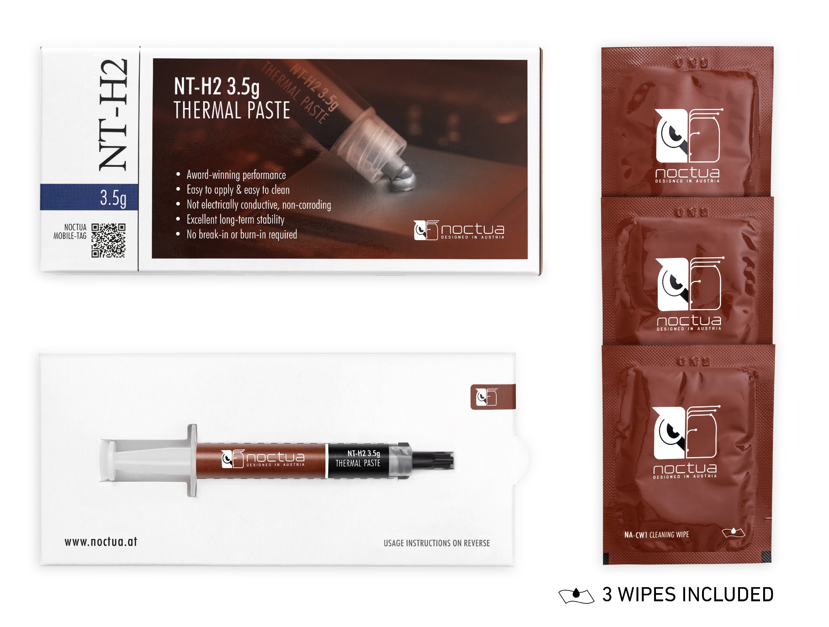 Термо паста Noctua NT-H2 Thermal Compound 3.5g - NT-H2-3