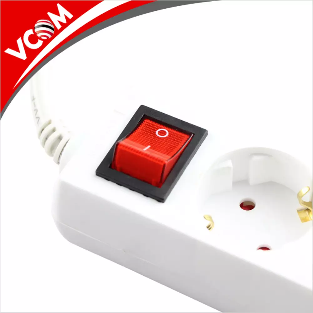 VCom разклонител шест гнезда с копче Power Board 6 SCHUKO - CE226-1.5m