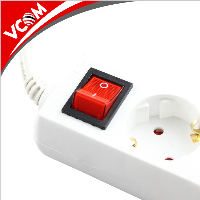VCom разклонител пет гнезда с копче Power Board 5 SCHUKO - CE225-1.5m
