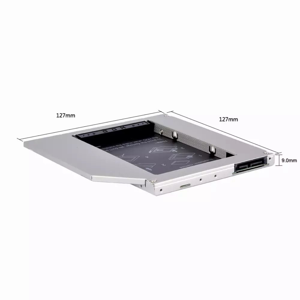Makki кади Laptop Caddy 9.0mm SATA3 HD9001-SS