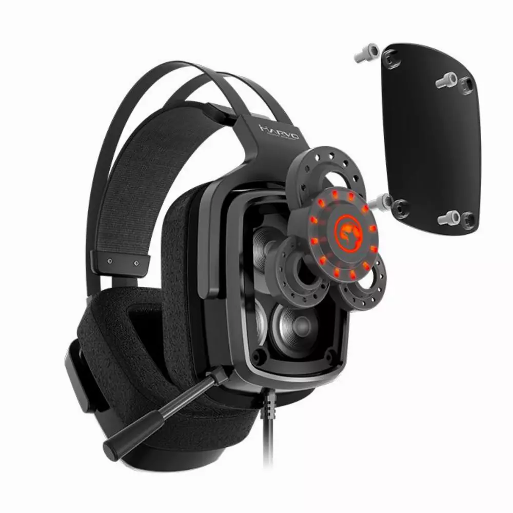 Marvo геймърски слушалки Gaming Headphones HG9046 - TRUE 7.1, backlight